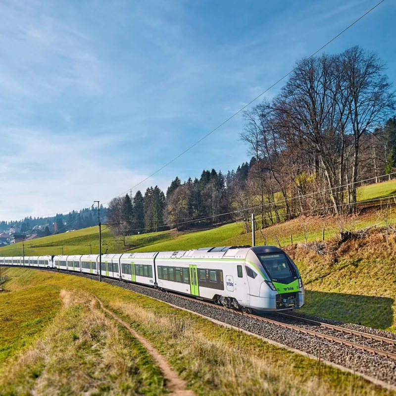 A BLS train in the Swiss countryside - leadership development across varied roles