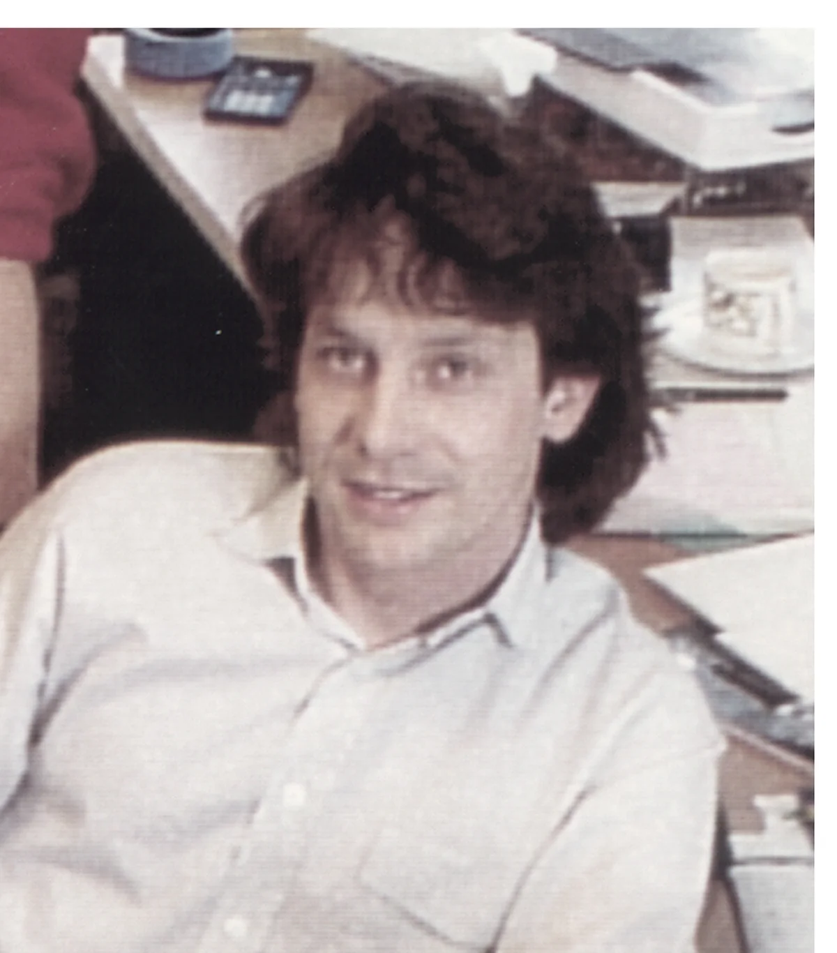 Marcel «Mars» Aeschlimann at his desk in the early years
