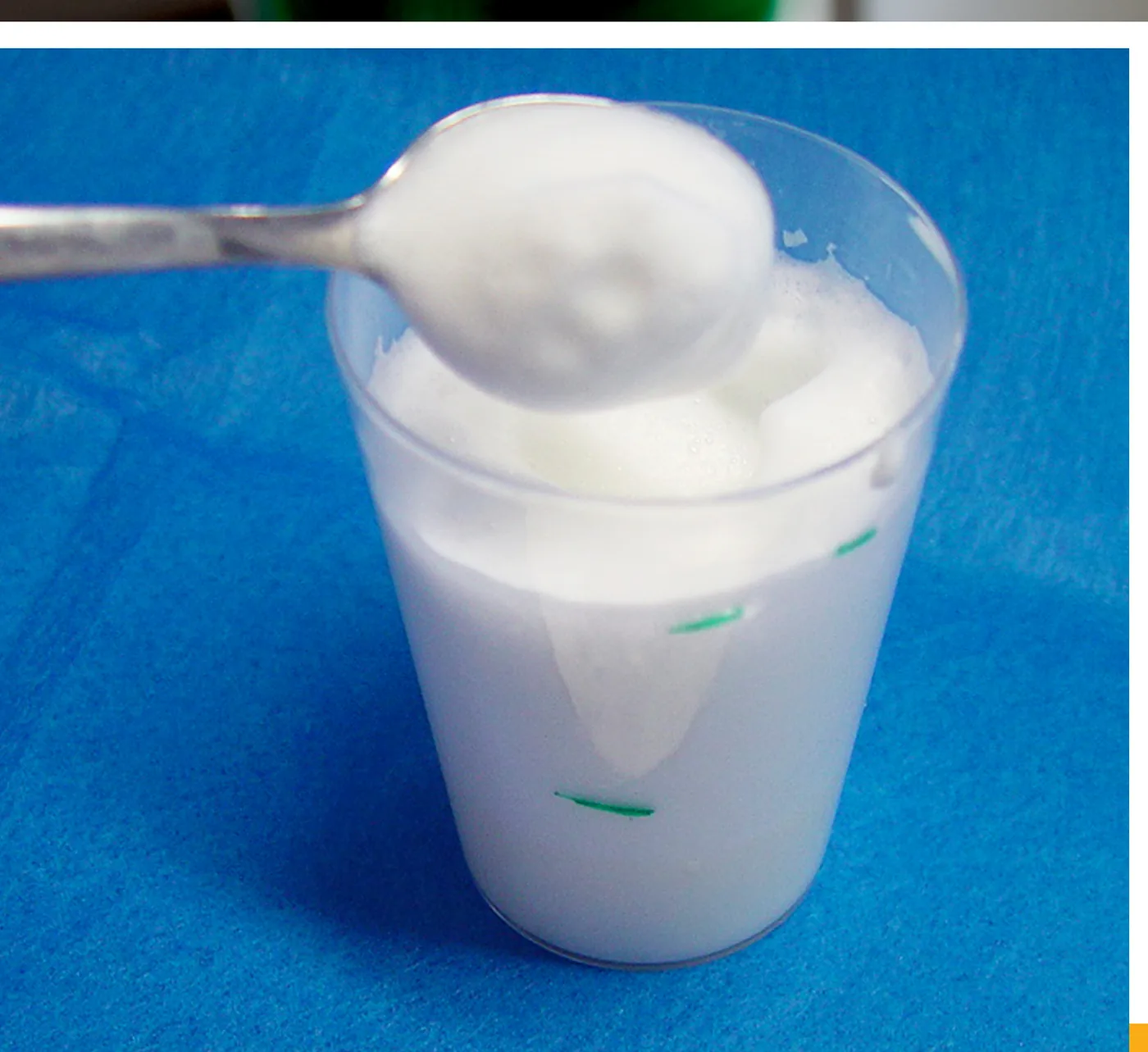 A milk foaming test