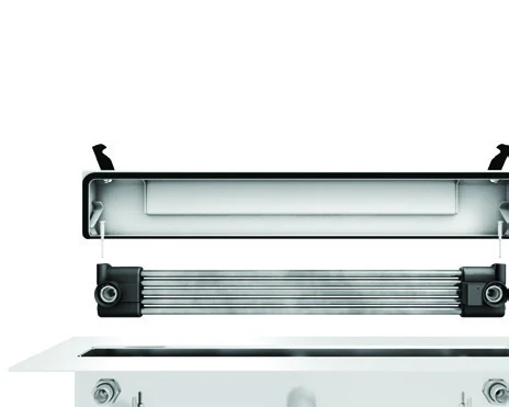 A Joulia channel installed in a floor