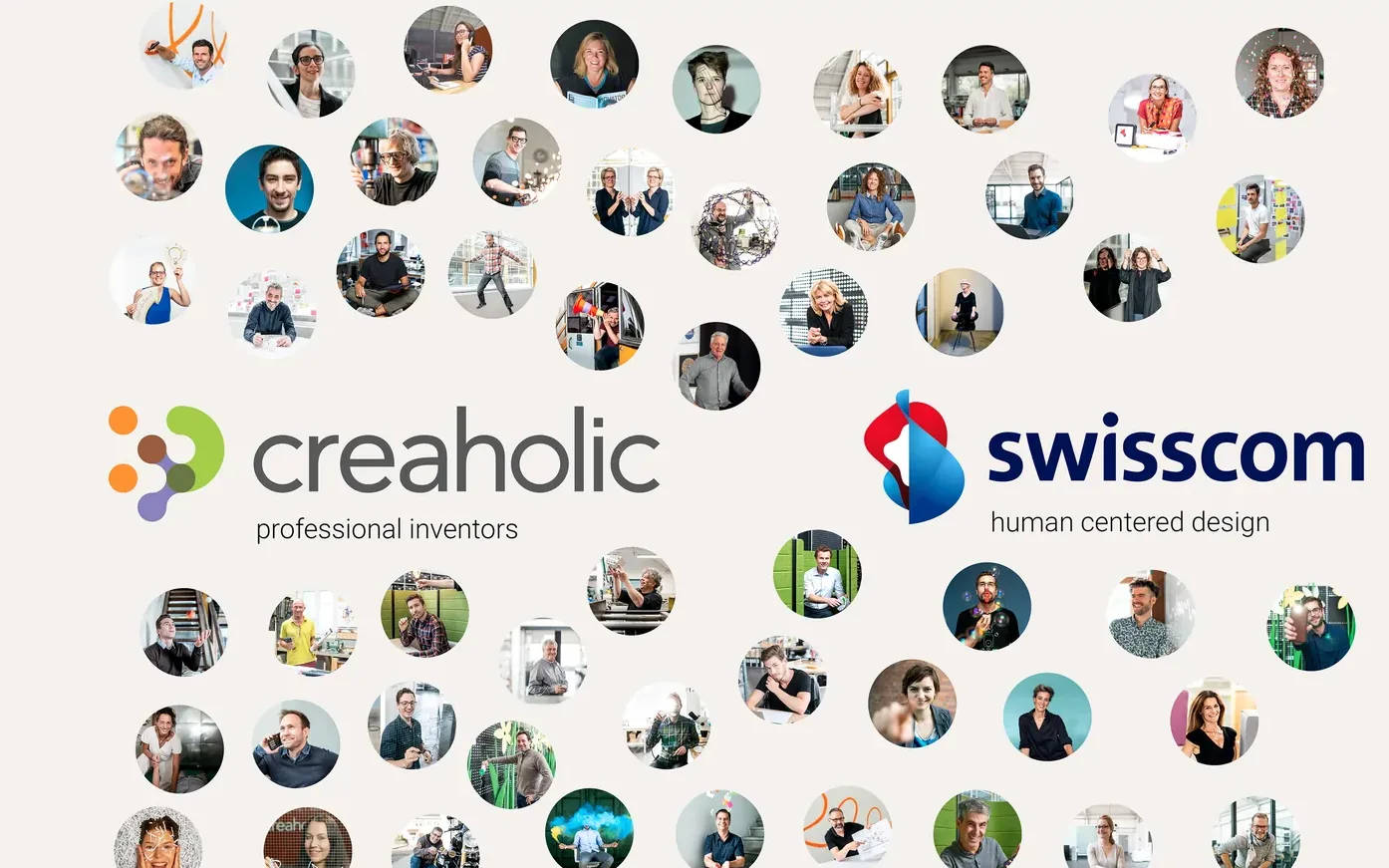 The combined Creaholic and Swisscom teams