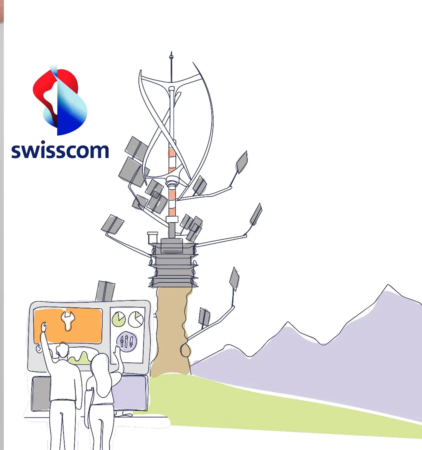 A concept for a self-sufficient antenna