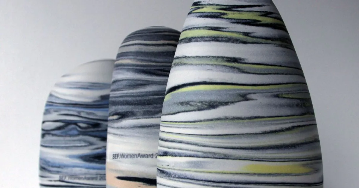 The Swiss Economic Award trophy designed by Creaholic
