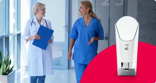 In a hospital, where compliance is the point