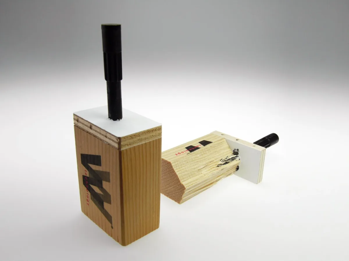 Welded joints in solid wood - no glue, no screws